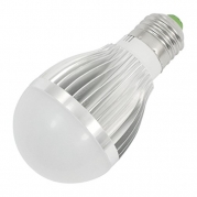 AC 85-260V 6000-6500K 5x1W LED Globe Ball Bulb Lamp E27 White Light