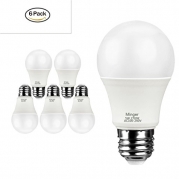 Minger 5W LED Light Bulb, A19 - 45Watt Equivalent Soft White (2700K) Light Bulb, 6-Pack