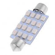 uxcell® 10 Pcs 16-LED 3528 SMD 41mm Blue Festoon Light Bulb 6413 6429 internal