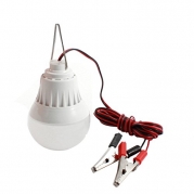uxcell® DC 12V 7W Outdoor Emergency White Light Bulb w Alligator Clip