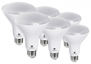 Triangle Bulbs T99011 (6 pack) - 8-Watt (65-Watt) BR30 LED Flood Light Bulb, Dimmable, Ul Listed, Energy Star Certified, 6 Pack