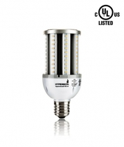 Hyperikon LED Street Light, 27W (150W Equivalent), 3240 lumen, 5000K (Crystal White Glow), Waterproof IP65, 320° Omnidirectional, 100-277v, E39 (Large Mogul Base), CRI 85, UL-listed and DLC Certified