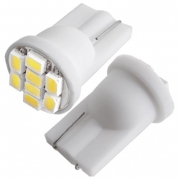 LED Light Bulb - SODIAL(R) 2 x T10 W5W 8 SMD LED White - Light Bulb Light Interior Light Bulb 12V