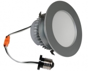 American Lighting EP4-E26-30-BS Samsung LED E-Pro Series Recessed Downlight, Dimmable, 7.6-Watts, 525 Lumens, 3000K White, 4-Inch, Brushed Steel