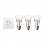 Philips 456194 Hue White and Color Ambiance A19 Bulb Starter Kit 2nd Generation, Works with Alexa