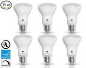 Triangle Bulbs T99005 7-Watt (50-Watt) R20 Indoor Flood LED Light Bulb, Soft white, 550 Lumens, 6-Pack