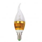110V Dimmable E14 3W LED Candlelight Flame Bulb Light Lamp 2700K