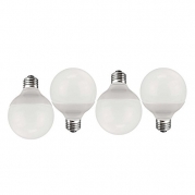 (4-Pack) TCP LED G25 40 Watt Equivalent (Uses only 5 Watts) Soft White Vanity Globe Non-Dimmable