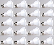 20-pack Bioluz LED™ Br20 LED 7w (50w Equivalent) 2700K Warm White 550 Lumen Smooth Dimmable Lamp - Indoor / Outdoor UL Listed (Pack of 20)