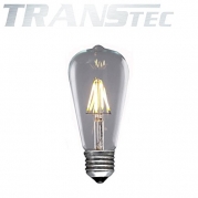 TRANSTEC® ST64 Thomas Edison Vintage Filament LED Bulb 4Watt, Equivalent 40W E26 Base 2700K Warm White 110-130V