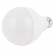 9W White Plastic E27 Base 80mm Dia Globe Ball Bulb LED Lamp Shell