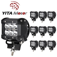 YITAMOTOR 10 X 18W SPOT LED Light Work Driving Fog Offroad SUV 4WD Car Truck