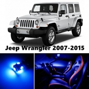 10pcs LED Premium Blue Light Interior Package Deal for Jeep Wrangler 2007-2015