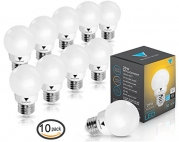 Triangle Bulbs T90020 (Pack of 10) G16 Decorative Globe Light Bulbs 300 Lumen 5-watt LED Light Bulb with E26 Base, Color 3000K, Dimmable, UL Listed, Energy star certified,