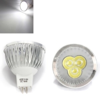 MR16 3W White 3 LED Spotlight LED Light Bulb 12-24V