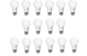 Philips 461129 60 Watt Equivalent Soft White A19 LED Light Bulb, 16-Pack