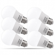 LOHAS® LED A19 Light Bulbs, 9 Watt(60-Watt Equivalent) LED Lights, 5000K Daylight White LED Bulbs, Medium Screw Base (E26), 240 Degree Beam Angle LED Home Lighting (Pack of 6)