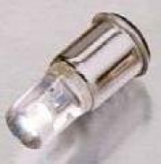 Dialight 586-1106-103F Lamp; LED; T-1 3/4; Midget Flange; White; Clear; 14VDC; 10mA; 460mcd; 100K Hrs; CntrPos (5 pieces)