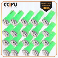 CCIYU 20x T5 Wedge 3014 SMD Speedometer Gauge Cluster Green LED Light Bulbs 37 73 2721 For 199-1997 2000 Chrysler New Yorker Concorde LHS Sebring 1993 2000 Cadillac 60 Special Escalade
