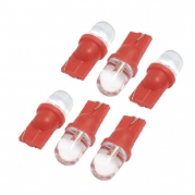 uxcell® 6 Pcs T10 158 168 194 W5W Red LED Car Dashboard Side Lights Lamps