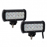 Nilight 2PCS 6.5 36w Flood LED Work Light Off Road LED Light Bar Super Bright for Jeep Cabin Boat SUV truck Car ATVs ,2 Years Warranty