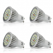 5W GU10 LED Bulbs, Cool White 6500K,350lm, AC110V, Not Dimmable Spotlight,120 Degree Beam Angle, Standard Size LED Light Bulbs(Pack of 4)
