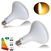 [10pcs] Jambo LED 15W BR40 Recessed Can Light Bulb, warm white 2700K, 120V, E26 sockel, 1200lm, non dimmable, CRI>80