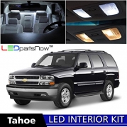 LEDpartsNow Chevy TAHOE 2000-2006 Xenon White Premium LED Interior Lights Package Kit (18 Pieces) + Install Tool