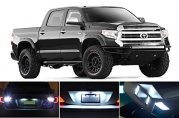 2007 - 2013 Toyota Tundra Xenon White LED Package for License Plate + Reverse + Vanity (Sun Visor) 8 Pieces