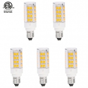 HERO-LED DE11-45S-DW Dimmable Mini Candelabra E11 Base Single Ended LED Halogen Replacement Bulb, 3.5W, 35W Equivalent, Daylight White 5000K, 5-Pack