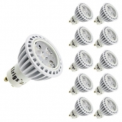 Elrigs 5W Dimmable MR16 GU10 10 Pack LED Bulbs 45° Beam Angle 3000K Warm White Track Light 500lm 40W Equivalent