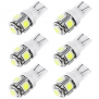 CCIYU 6 x Bright White T10 LED License Plate Light Bulbs -194 2825 168 158 5-SMD Wedge