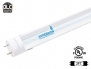 Hyperikon T8 LED Light Tube, 2ft, 10W (25W equivalent), 4000K (Daylight Glow), Clear Cover, Dual-end powered, UL-listed