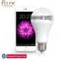 Flux™ Blast - LED Light Bulb With Bluetooth Speaker - Warm White (3000K) - 40 Watt Equivalent (6W) A19 Bulb - Works with Apple iPhone, iPad and Android Phone