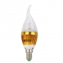 110V Dimmable E14 3W LED Candlelight Flame Bulb Light Lamp 2700K
