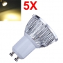 5X Dimmable GU10 6W 540LM Warm White Light LED Spot Bulb 220V