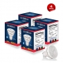 Light Blue™ (4 PACK) LED 6-Watt Dimmable 50W Equivalent, GU10 MR16 High Power Cool White Light Bulbs, UL-Listed