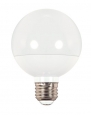 Satco S9201 G25 Globe LED 3000K Medium Base Light Bulb, 6W