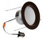 American Lighting EP5-E26-30-DB  Dimmable LED Recessed Downlight 9.6-Watts, 700 Lumens, 3000K Bright White 5-Inch, Dark Bronze